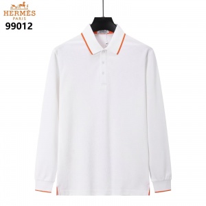 $35.00,Hermes Long Sleeve Polo Shirts For Men # 297768