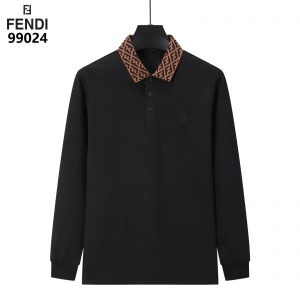 $35.00,Fendi Long Sleeve Polo Shirts For Men # 297775