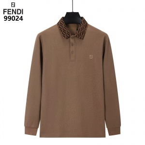 $35.00,Fendi Long Sleeve Polo Shirts For Men # 297776