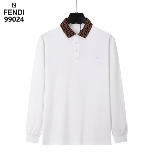 $35.00,Fendi Long Sleeve Polo Shirts For Men # 297777