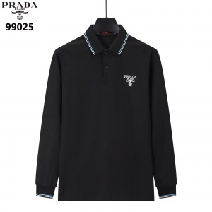 $35.00,Prada Long Sleeve Polo Shirts For Men # 297778