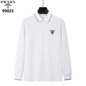 $35.00,Prada Long Sleeve Polo Shirts For Men # 297780