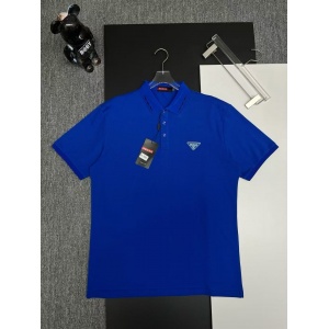 $33.00,Prada Short Sleeve Polo Shirts For Men # 298007