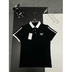 $33.00,Prada Short Sleeve Polo Shirts For Men # 298019