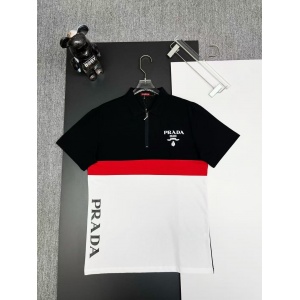 $33.00,Prada Short Sleeve Polo Shirts For Men # 298026