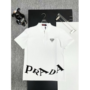 $33.00,Prada Short Sleeve Polo Shirts For Men # 298027