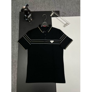 $33.00,Prada Short Sleeve Polo Shirts For Men # 298031