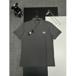 $33.00,Prada Short Sleeve Polo Shirts For Men # 298035