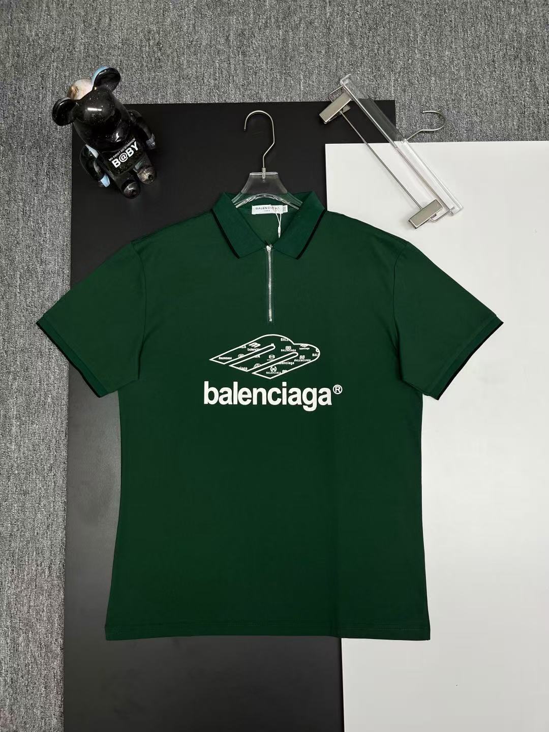 Balenciaga Short Sleeve Polo Shirts For Men # 297810