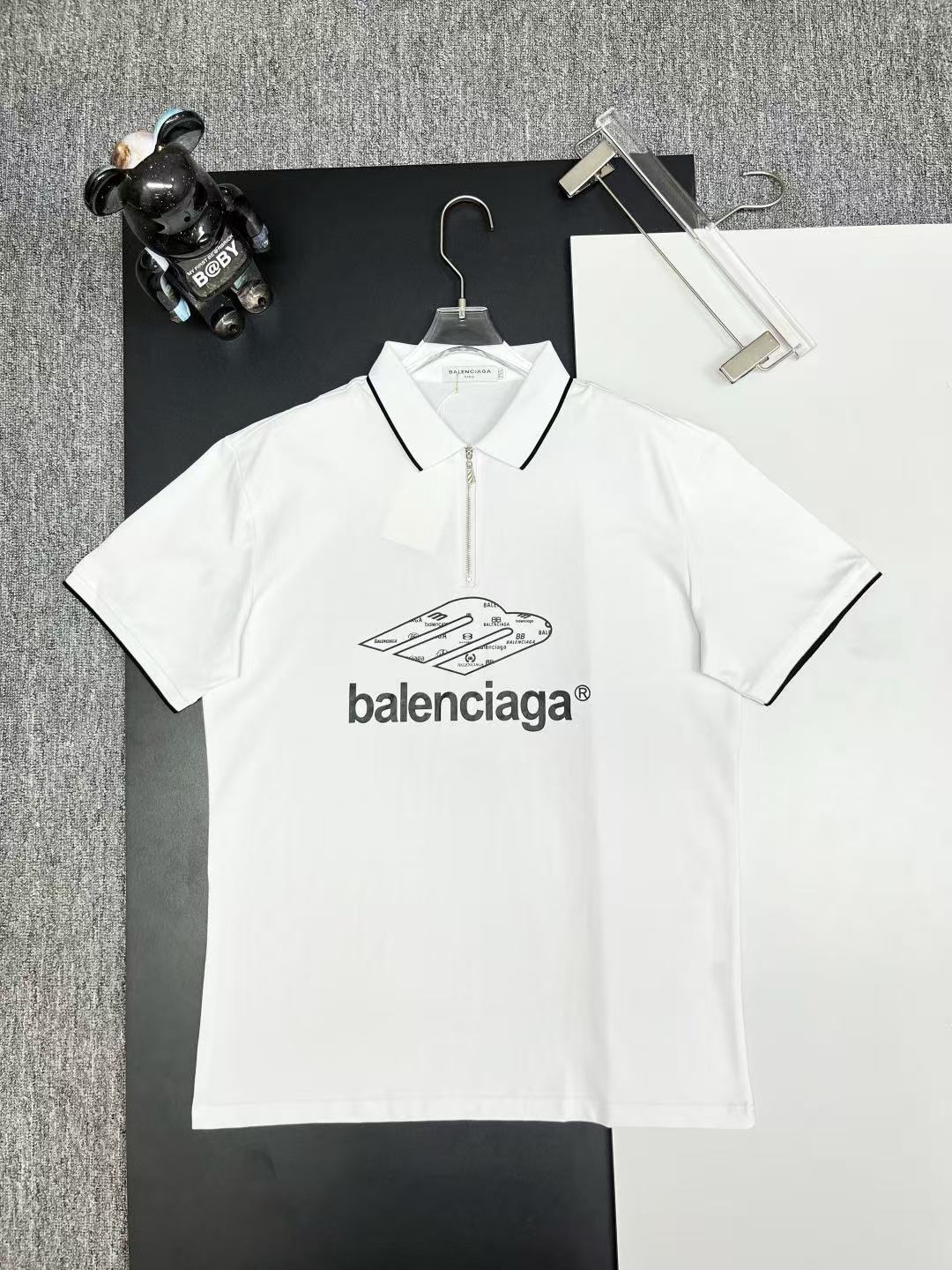 Balenciaga Short Sleeve Polo Shirts For Men # 297812