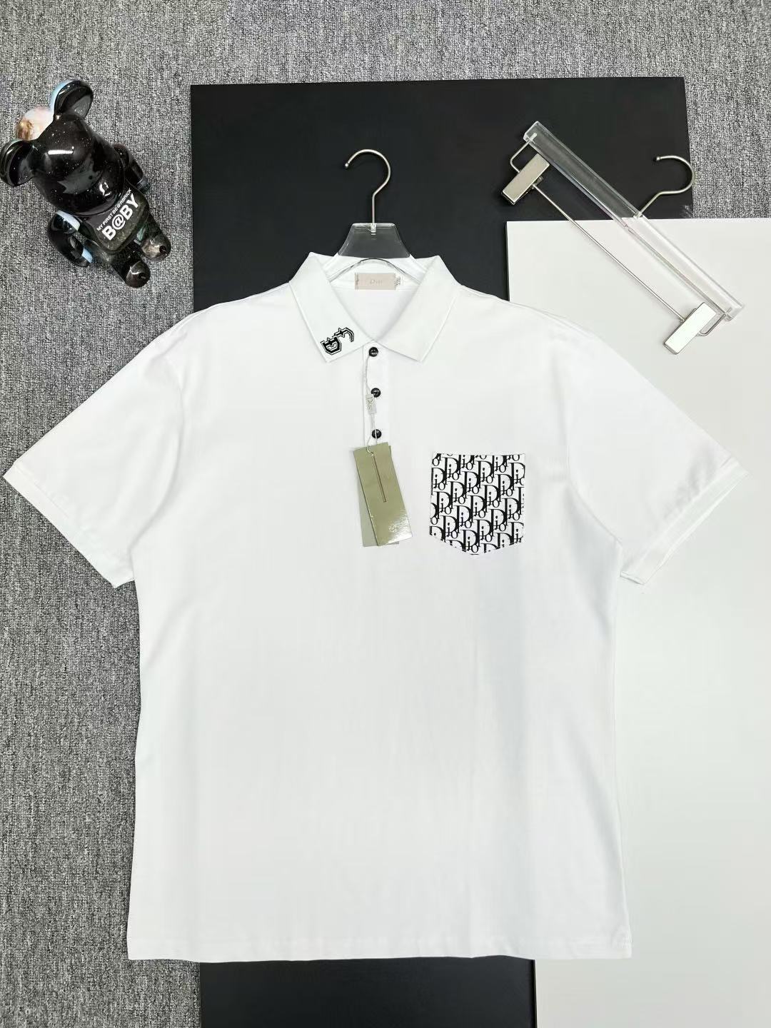 Dior Short Sleeve Polo Shirts For Men # 297820