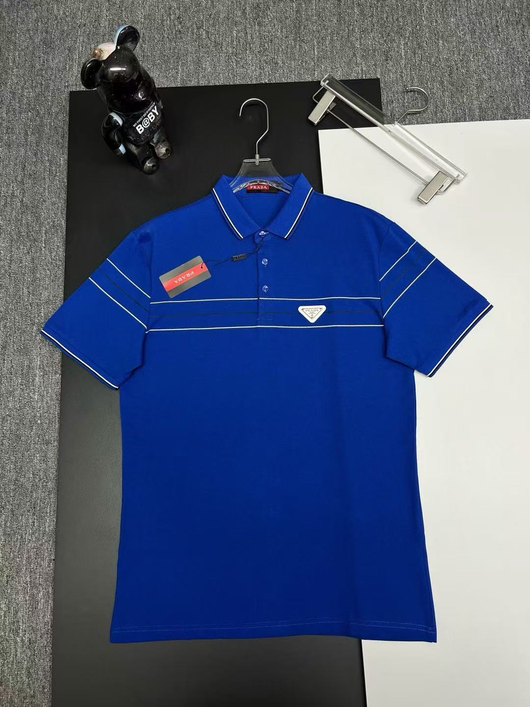 Prada Short Sleeve Polo Shirts For Men # 298025