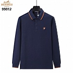 Hermes Long Sleeve Polo Shirts For Men # 297765, cheap Hermes T Shirts