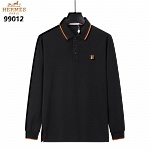 Hermes Long Sleeve Polo Shirts For Men # 297766