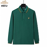 Hermes Long Sleeve Polo Shirts For Men # 297767