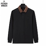 Fendi Long Sleeve Polo Shirts For Men # 297775, cheap For Men