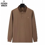 Fendi Long Sleeve Polo Shirts For Men # 297776, cheap For Men