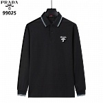 Prada Long Sleeve Polo Shirts For Men # 297778, cheap Long Sleeved Prada
