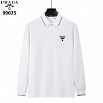 Prada Long Sleeve Polo Shirts For Men # 297780, cheap Long Sleeved Prada