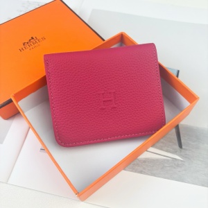 $39.00,Hermes Silk in Togo wallet For Women # 298748