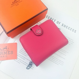 $39.00,Hermes Silk in Togo wallet For Women # 298767