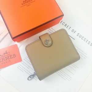 $39.00,Hermes Silk in Togo wallet For Women # 298771