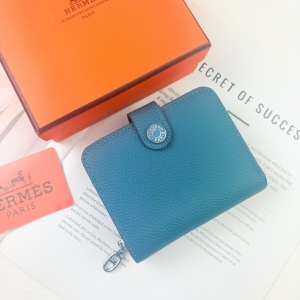 $39.00,Hermes Silk in Togo wallet For Women # 298772