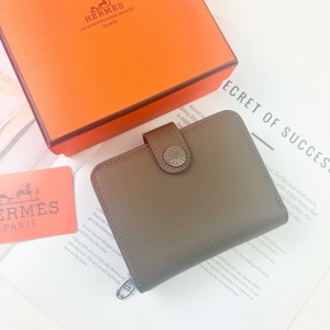 $39.00,Hermes Silk in Togo wallet For Women # 298773