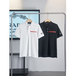 $35.00,Prada Short Sleeve Polo Shirts One Piece For Men # 299161