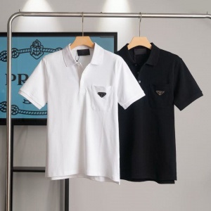 $35.00,Prada Short Sleeve Polo Shirts One Piece For Men # 299162