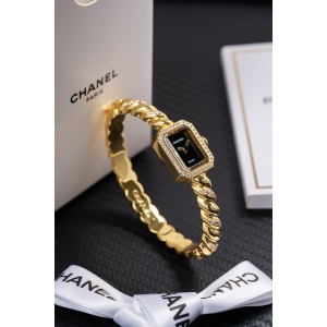$125.00,Chanel Première Galon watch in 18K yellow gold For Women # 299587