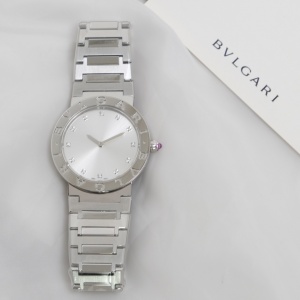 $125.00,Bvlgari Lady watch in polished stainless steel  # 299596