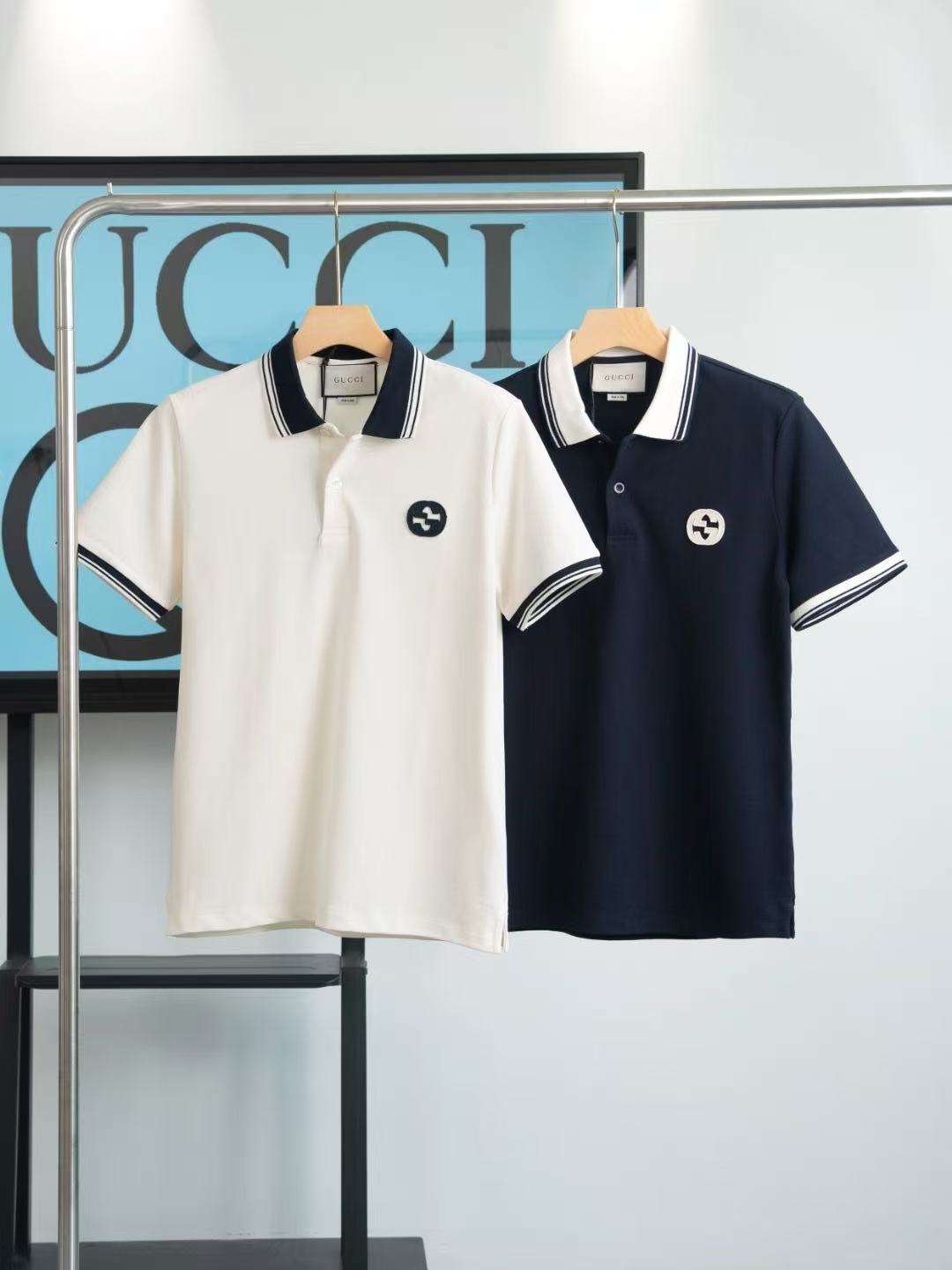 Gucci Short Sleeve Polo Shirts One Piece For Men # 299154