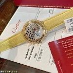 Cartier Ballon Bleu de Cartier with a diamond studded leopard motif dial Watch For Women # 299553, cheap Cartier Watches