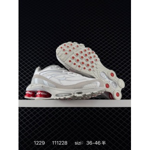 $69.00,Supreme x Nike Shox Ride 2 SP White Red Sneaker Unisex # 299992