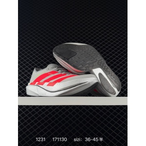 $69.00,Adizero Adios Pro Evo 2 Silver Metallic Lucid Red Grey Two Unisex # 299996