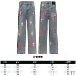 Chrome Hearts Jeans For Men # 300675, cheap Chrome Hearts Jeans