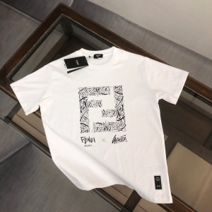 $28.00,Fendi Pure Cotton Short Sleeve T Shirts # 301402