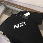 Fendi Pure Cotton Short Sleeve T Shirts # 301459, cheap For Men
