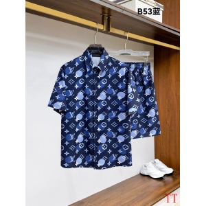 $65.00,Louis Vuitton Short Shirt Set For Men # 305347