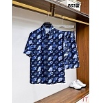 Louis Vuitton Short Shirt Set For Men # 305347, cheap LV Shirt Short Set