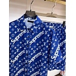 Louis Vuitton Short Shirt Set For Men # 305349, cheap LV Shirt Short Set