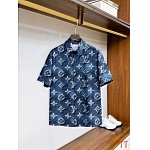 Louis Vuitton Short Shirt Set For Men # 305350, cheap LV Shirt Short Set