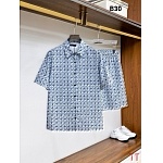 Louis Vuitton Short Shirt Set For Men # 305352, cheap LV Shirt Short Set