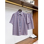 Louis Vuitton Short Shirt Set For Men # 305355, cheap LV Shirt Short Set