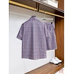 Louis Vuitton Short Shirt Set For Men # 305355, cheap LV Shirt Short Set