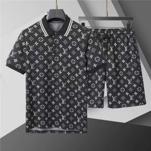 $69.00,Louis Vuitton Short Sleeve Polo Shirt and Shorts Set For Men For Men # 305801