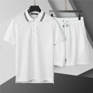 $65.00,Louis Vuitton Short Sleeve Polo Shirt and Shorts Set For Men For Men # 305804
