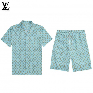 $65.00,Louis Vuitton Short Sleeve Polo Shirt and Shorts Set For Men For Men # 305808