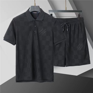 $65.00,Louis Vuitton Short Sleeve Polo Shirt and Shorts Set For Men For Men # 305810